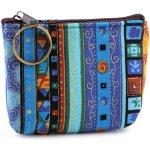 Malá peněženka klíčenka etno 3 modrá – Zboží Mobilmania