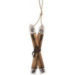 Clayre & Eef Hnědá dřevěná závěsná dekorace lyže - 5*2*15 cm – Hledejceny.cz