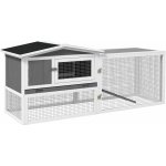 PawHut dřevěná králíkárna Mosi 1560 x 580 x 680 mm – Sleviste.cz