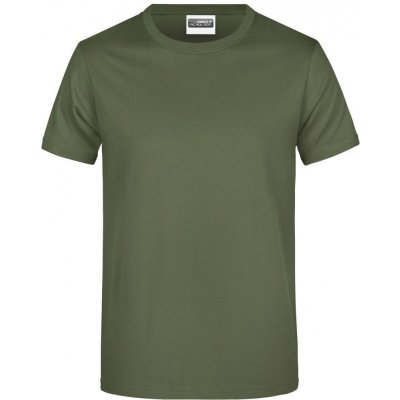 James Nicholson pánské tričko Basic 150 JN797 Olivová – Zboží Mobilmania