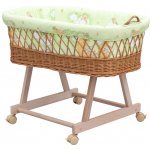 Scarlett Proutěný košík na miminko Mráček zelená – Hledejceny.cz