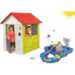Smoby set domeček Nature se zasouvací okenicí a vodní dráha s horskou jeskyní přehradou a pumpou 810704-15 – Zboží Mobilmania