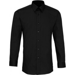 Premier Workwear pánská košile s dlouhým rukávem PR204 black