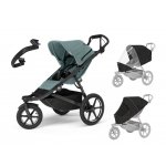 Thule Set 4v1 Urban Glide 3 Mid Blue 2024 + pláštěnka + ochranná síť + madlo – Zbozi.Blesk.cz