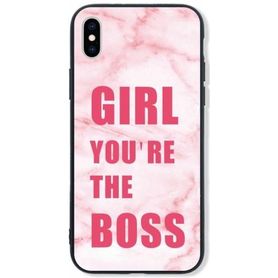 Pouzdro TopQ LUXURY iPhone XS pevný Girl Boss – Zboží Mobilmania