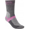 Bridgedale MTB Winter Weight T2 Merino Sport Boot Women's dámské zimní cyklistické ponožky Grey/Pink