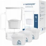 Wessper D2 Borosilicate Aquamax 3,3 l bílá – Hledejceny.cz