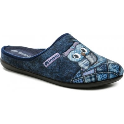 Inblu domácí pantofle s plnou špičkou a obrázkem GF000018 blu