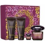 Versace Crystal Noir EDT 90 ml + EDT 5 ml + sprchový gel 100 ml + tělové mléko 100 ml dárková sada – Hledejceny.cz