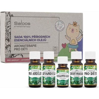 Saloos Sada esenciálních olejů Aromaterapie pro děti 4 x 10 ml + 1 x 5 ml – Hledejceny.cz