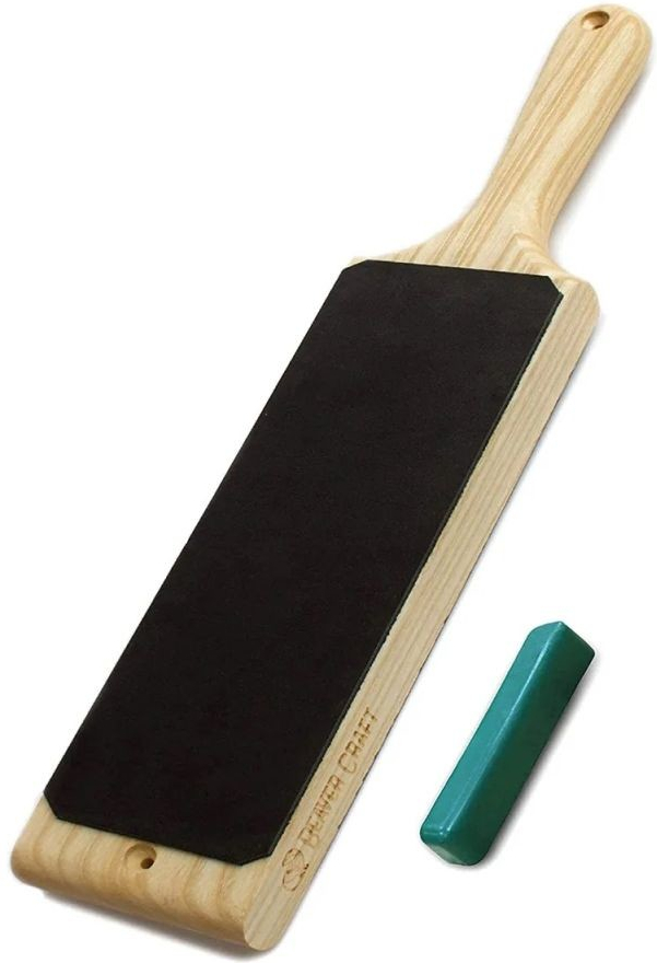 BeaverCraft obtahovací kůže Dual-Sided Leather Paddle Strop