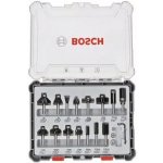 BOSCH 2607017472 / Smíšená sada tvarových fréz s vřetenem 8 mm / 15 ks (2607017472) – Zbozi.Blesk.cz