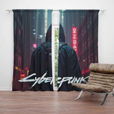 Sablio Závěs Cyberpunk 2077 Pohled do města: 2ks 140x250cm – Hledejceny.cz