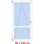 Soft Balkonové dveře s příčkou otevíravé a sklopné Winchester/Winchester levé 90 x 220 cm – Hledejceny.cz