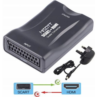 Winner Scart - HDMI konvertor, černá 5245878 – Zboží Živě