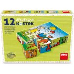 Dino Pejsek a kočička 12 kostky – Zboží Mobilmania