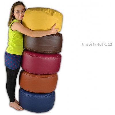 MUDOK Taburet XL tmavě hnědá – Zboží Dáma