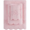 Ručník Soft Cotton ručník Silvia s krajkou 50 x 100 cm růžová
