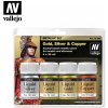 Příslušenství ke společenským hrám Vallejo Metallic Set 70199 Gold, Silver & Copper 4x35ml