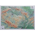 ČR - nástěnná plastická mapa Varianta: bez rámu, Provedení: plastická mapa – Zboží Dáma