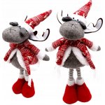 VÁNOČNÍ DEKORACE FIGURKA SOB NA TELESKOPICKÝCH NOHÁCH 45-60CM – Hledejceny.cz
