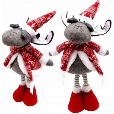 VÁNOČNÍ DEKORACE FIGURKA SOB NA TELESKOPICKÝCH NOHÁCH 45-60CM – Hledejceny.cz