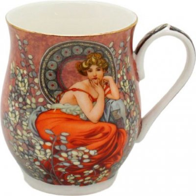 Home Elements Porcelánový hrnek Mucha tmavý 350 ml