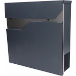 Poštovní schránka, A4, nerez AISI410 a pozink, RAL7016 – Hledejceny.cz