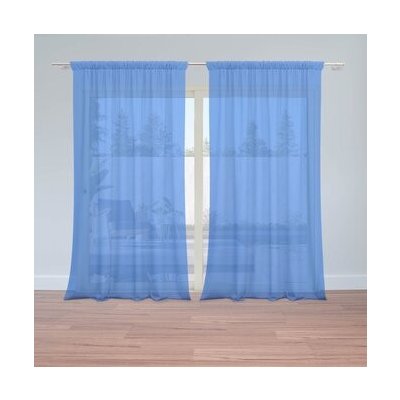 Sablio Záclony Královská modrá: 2ks 150x250cm – Hledejceny.cz