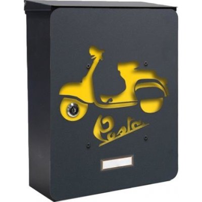 Alubox MIA box Motorbike Y - poštovní schránka s výměnným krytem a jmenovkou, motocykl – Zbozi.Blesk.cz