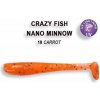 Návnada a nástraha Crazy Fish Nano Minnow 5,5 cm 18 carrot