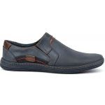 Pánské kožené mokasíny 520 tmavě modré – Zboží Mobilmania