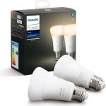 Philips Hue BT LED 9.5W teplá bílá 2 ks stmívatelná LED žárovka E27 806lm 2700K – Sleviste.cz