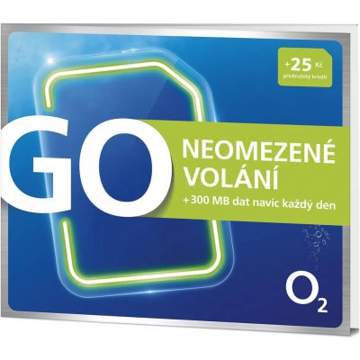 O2 GO s kreditem 25 Kč + tarif GO neomezeně – Zboží Živě