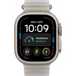 Apple Watch Ultra 4 49mm přírodní titan s průsvitně šedým oceánským řemínkem MJAD4QC/A – Zboží Živě