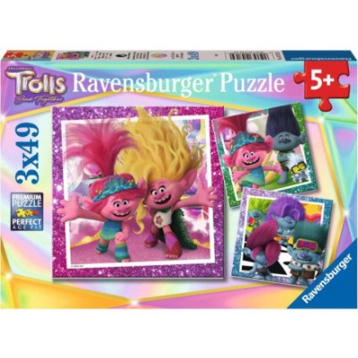 RAVENSBURGER Trollové 3 3x49 dílků – Zboží Mobilmania