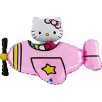 GRABO MINI Hello Kitty letadlo růžové 14" 35cm fóliový balónek nafukovací – Hledejceny.cz