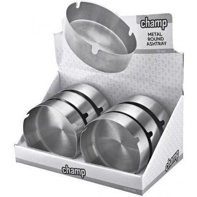 Cigaretový popelník kovový Champ Metal 10cm – Zboží Dáma