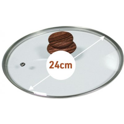 Mediashop Skleněná poklice Livington Copper & Stone 24 cm – Zboží Dáma