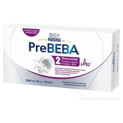 Nestlé PreBEBA 2 DISCHARGE 1800 g 32 x 90 ml 2880 ml – Zboží Dáma