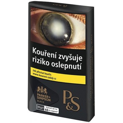 P&S Black Tabák cigaretový 30 g 10 ks – Zbozi.Blesk.cz