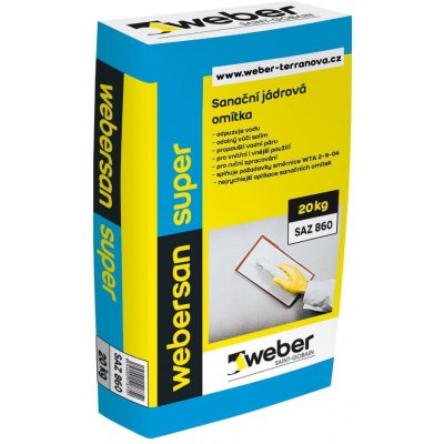 Omítka jádrová weber san super – 20 kg – Sleviste.cz