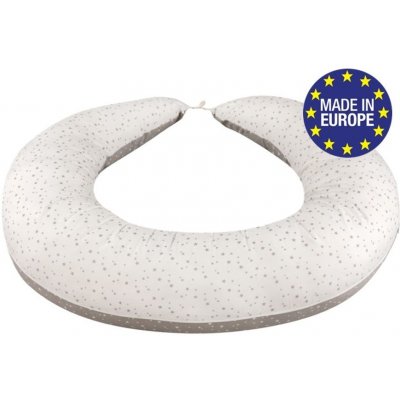 Bomimi ABRA multifunkční polštář XXL HVĚZDIČKY bílá šedá – Zboží Dáma