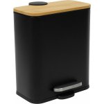 Nuxio Zetru Úzký odpadkový koš do koupelny s bambusem, 5 l – Zboží Dáma