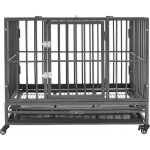 vidaXL Klec s kolečky Ocel 92 x 62 x 76 cm – Zbozi.Blesk.cz