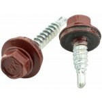 WT WINTECH Střešní šroub 4,8 × 20mm, RAL 3009, s EPDM podložkou, bal. 200ks – Sleviste.cz