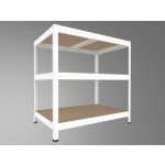 Biedrax Regál 60 x 90 x 90 cm bílý 3 police – Hledejceny.cz