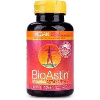 Nutrex Hawaii BioAstin Havajský astaxanthin Vegan 12 mg 50 kapslí