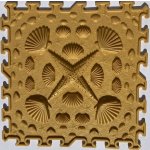 OrtoNature Masážní ortopedické podložky Mušle - měkká Barva: Zlatá – Zboží Dáma