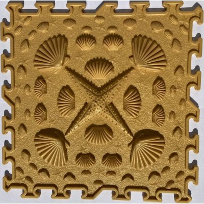 OrtoNature Masážní ortopedické podložky Mušle - měkká Barva: Zlatá – Zboží Dáma